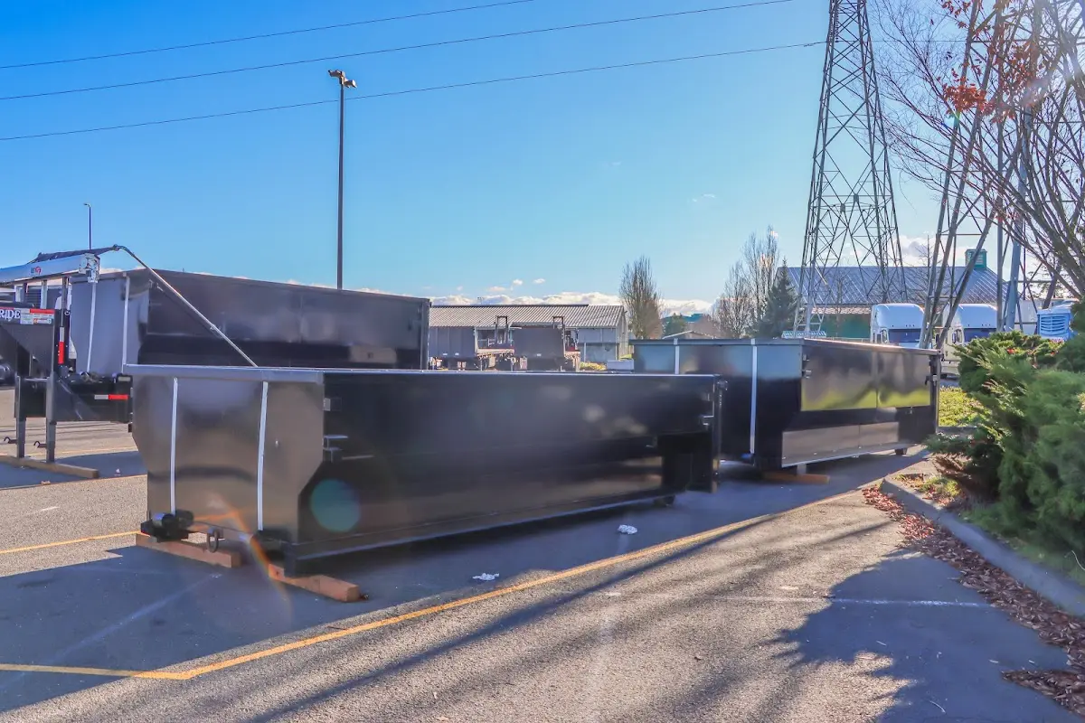 Roll-off dumpster ready for waste disposal at job site for Construction Dumpster Rental in Bogalusa
